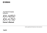 Yamaha RX-A750 El manual del propietario