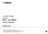 Yamaha RX-A780 El manual del propietario