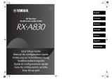 Yamaha RX-A830 Manual de usuario