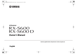Yamaha RX-S600 Manual de usuario