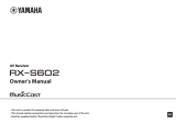 Yamaha RX-S 602 El manual del propietario