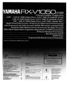 Yamaha RX-V1050 El manual del propietario