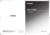 Yamaha RX-V1600 Manual de usuario