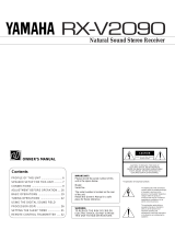 Yamaha RX-V2090 Manual de usuario