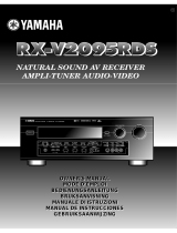 Yamaha RX V2095RDS Manual de usuario