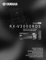 Yamaha RXV3000RDS Manual de usuario