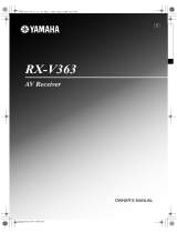Yamaha RXV363-B - Home Theater Receiver El manual del propietario