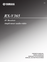 Yamaha RX-V365 El manual del propietario