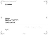 Yamaha Audio RX-V377 Manual de usuario