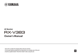 Yamaha RX-V383 El manual del propietario