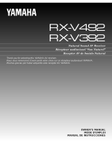 Yamaha RX-V392RDS Manual de usuario