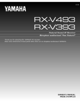 Yamaha RX-V493RDS Manual de usuario