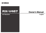 Yamaha RX-V467 El manual del propietario