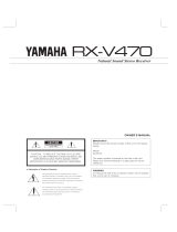 Yamaha RX-V470 Manual de usuario