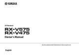 Yamaha RXV575BL Manual de usuario
