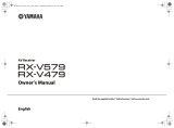 Yamaha RX-V579 El manual del propietario