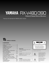 Yamaha RX-V4/390 Manual de usuario