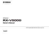 Yamaha RXV500DB El manual del propietario