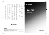 Yamaha RX-V563 Manual de usuario