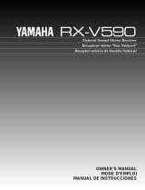 Yamaha RX-V590 - AV Receiver - Dark Manual de usuario