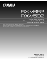 Yamaha RX-V692 Manual de usuario