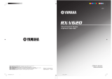 Yamaha RX-V620 Manual de usuario
