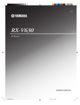 Yamaha RX-V630 Manual de usuario