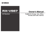 Yamaha RX-V667 El manual del propietario
