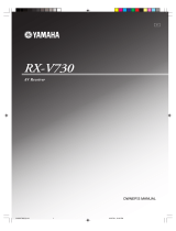 Yamaha RX-V730 Manual de usuario