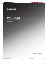 Yamaha RX-V740 Manual de usuario
