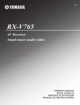 Yamaha RX-V765 El manual del propietario