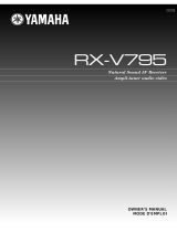 Yamaha RX-V795 Manual de usuario