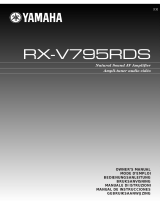 Yamaha RX-V795RDS Manual de usuario