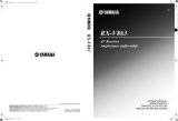 Yamaha RX-V863 El manual del propietario