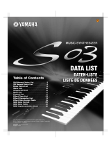 Yamaha S03 Ficha de datos