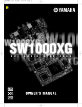 Yamaha SW1000XG El manual del propietario