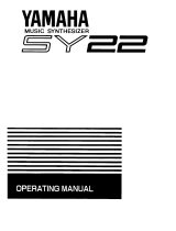 Yamaha SY.22 El manual del propietario