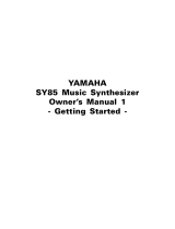 Yamaha SY85 El manual del propietario