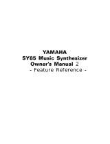 Yamaha SY85 Manual de usuario