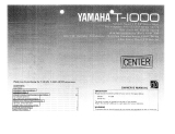 Yamaha T-1000 El manual del propietario