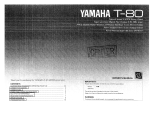 Yamaha T-80 El manual del propietario