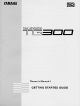 Yamaha TG300 El manual del propietario
