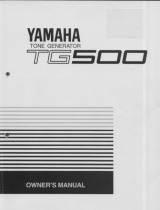 Yamaha TG500 Manual de usuario