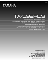 Yamaha TX-592RDS Manual de usuario