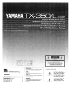 Yamaha TX-350 El manual del propietario