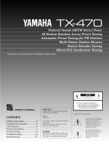 Yamaha TX-470 El manual del propietario