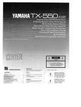 Yamaha TX-550 El manual del propietario