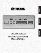 Yamaha UX256 Manual de usuario