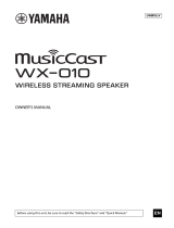 Yamaha Audio WX-010BL Manual de usuario