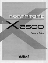 Yamaha X2500 El manual del propietario